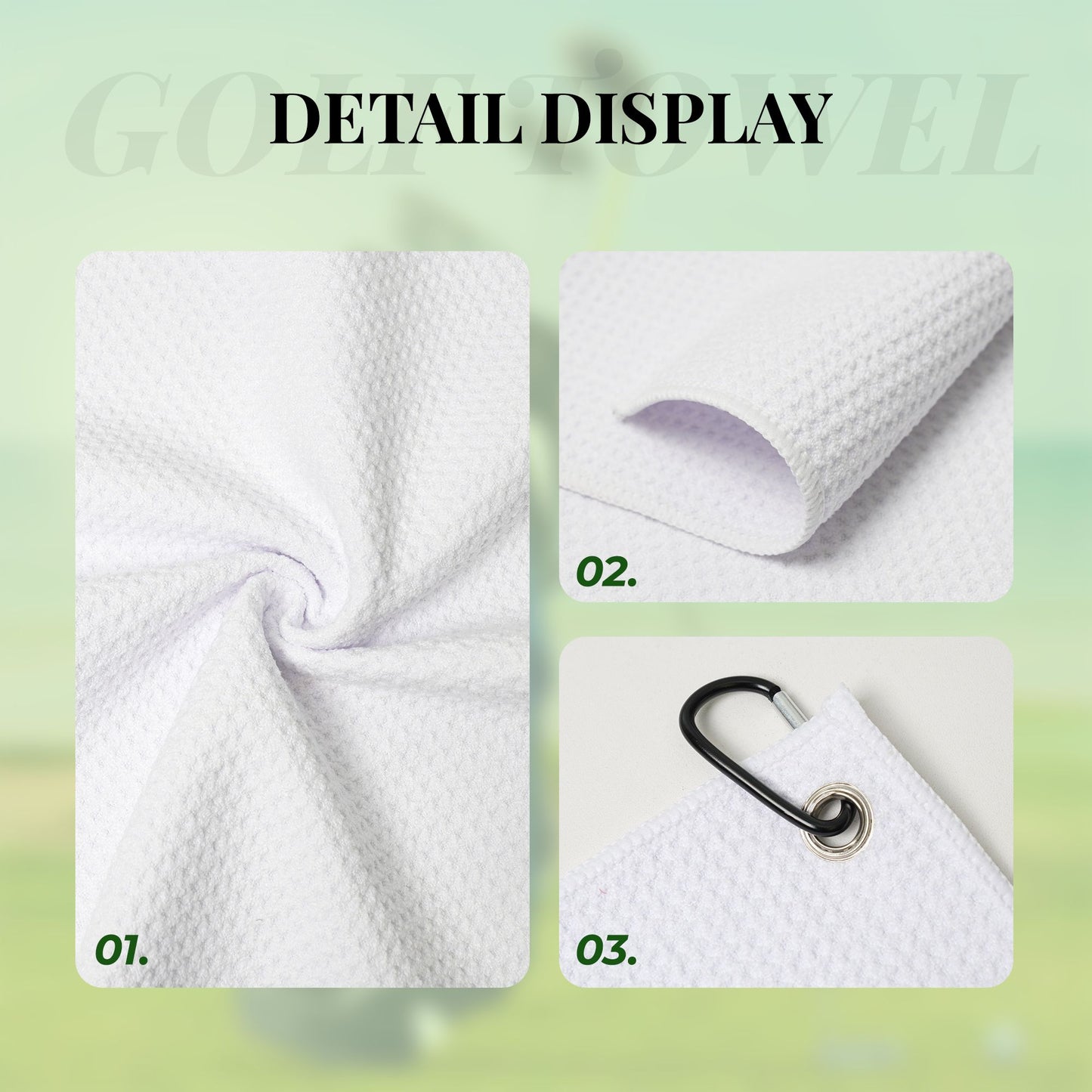 Dragon Fruit Print Golf Towel 16.1"x24" – Quick-Dry Microfiber Sports Towel with Clip for Golf, Camping & Outdoor Fitness